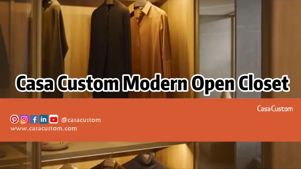 This Casa Custom modern open closet is the perfect addition to any home, this closet is the perfect way to store and showcase your belongings.